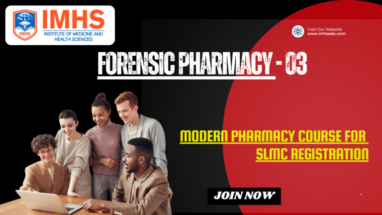 Forensic Pharmacy – Batch 05/06/07 ~ Month 03