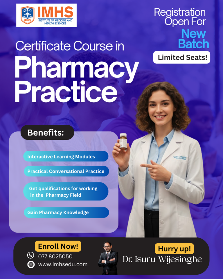 CERTIFICATE COURSE IN PHARMACY PRACTICE